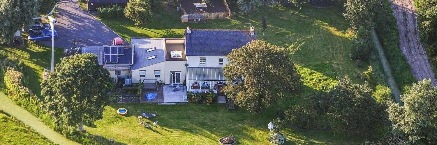 Aerial View of Manor Farm House